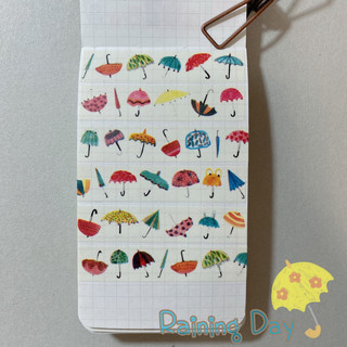 🩵日本Aimez le style 紙膠帶 ☂️雨傘圖案紙膠帶分裝