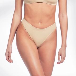 Bread & Boxers Thong 舒適有機棉女用丁字褲 (米) 運動 瑜珈 健身 透氣 舒適