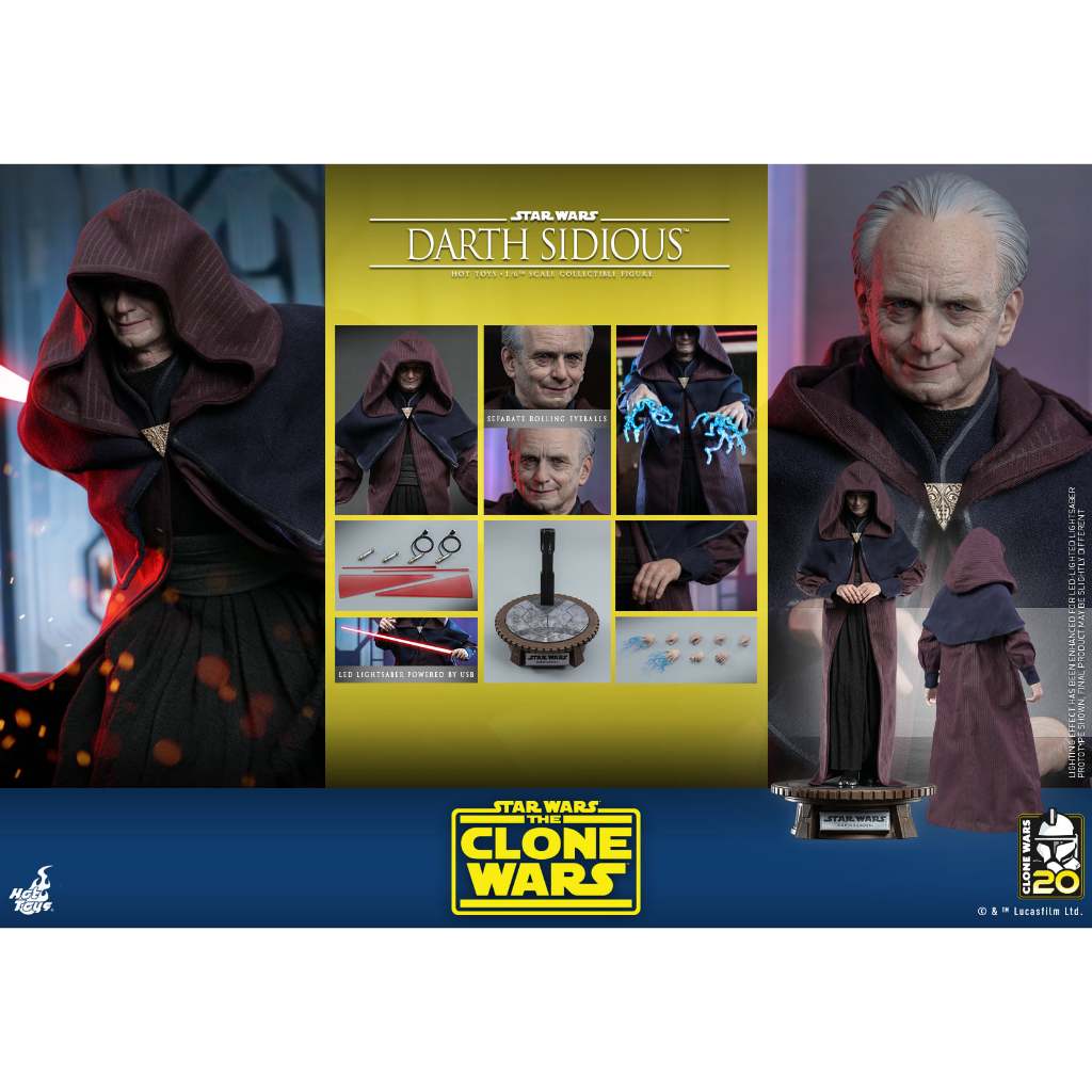 Hot Toys TMS102 星際大戰 1/6 達斯西帝 希夫 白卜庭 非 MMS468 TMS095