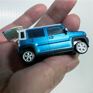 鈴木HUSTLER-藍色 扭蛋模型車二手（非新品）