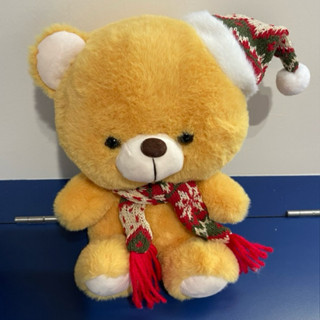 夾娃娃 聖誕小熊 泰迪熊 絨毛娃娃 高約25cm