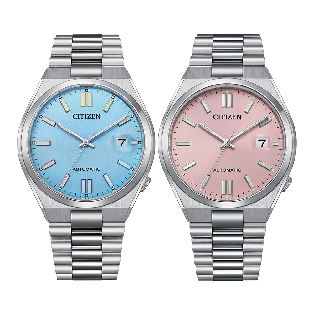 CITIZEN 星辰(NJ0151-53L/NJ0158-89X) Mechanical 情人節推薦 情侶機械錶 對錶
