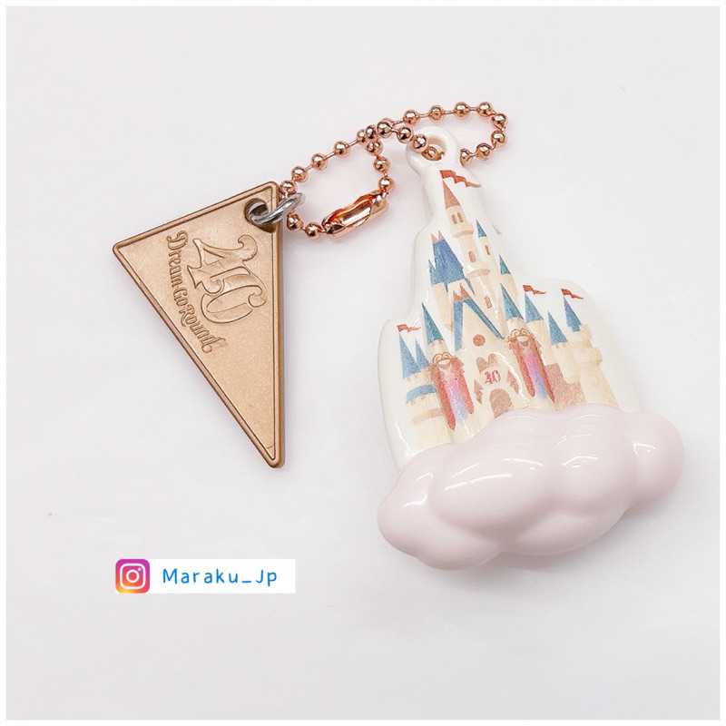絕版品🇯🇵日本東京迪士尼樂園限定 米奇與朋友們 40週年限定款 迪士尼城堡 雲朵☁️ 吊飾 鑰匙圈［小悅虎日貨🐯］
