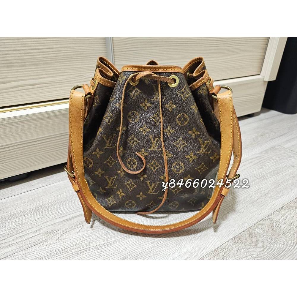 二手美品 真品 LV M42226 Vintage 水桶包 中 斜背包 側背包(2)