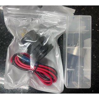二手附線組保險絲 機車 USB QC3.0電壓錶 PD 雙孔快充電壓表 防水USB 機車小U 手機充電 車充 改裝