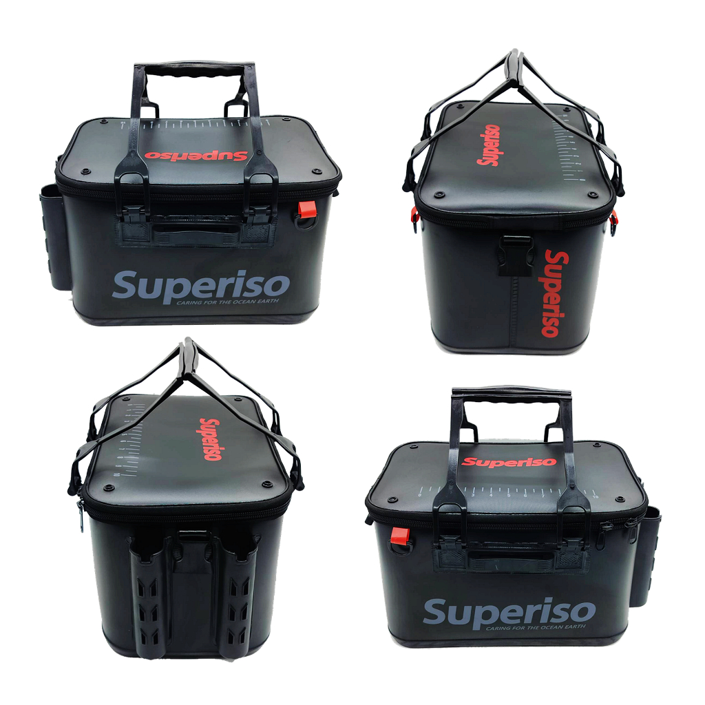 Superiso ((BLACK/GREY)) 40cm EVA誘餌桶