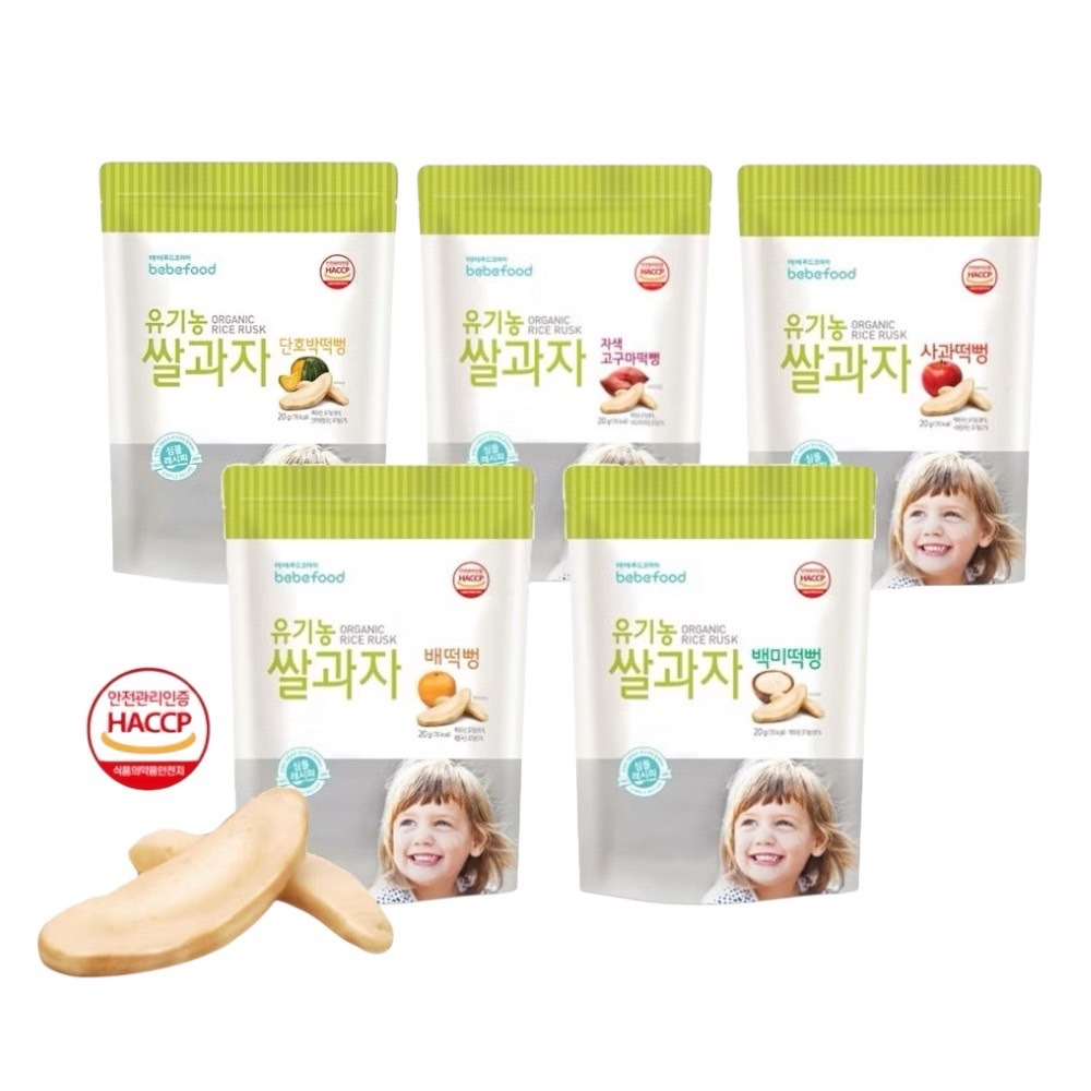 韓國 bebefood 寶寶福德 米餅 原味/蘋果/梨/紅薯/南瓜 (20g)