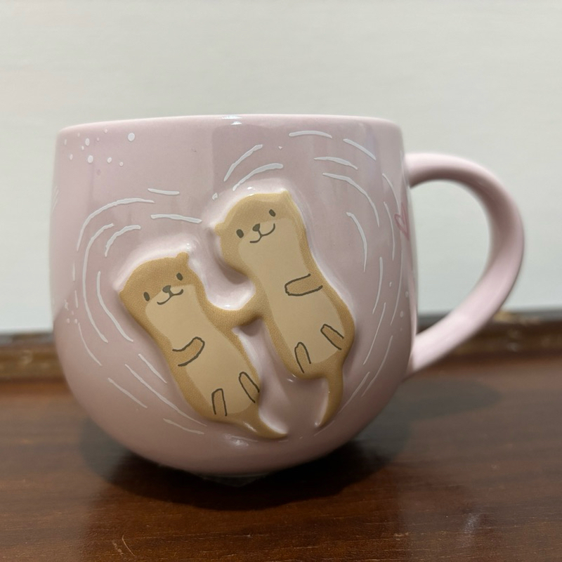 STARBUCKS 星巴克 牽著我水獺馬克杯