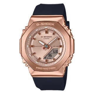 CASIO 卡西歐 俐落時尚金屬外觀雙顯腕錶 玫瑰金 40.5mm(GM-S2110PG-1A4)