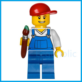 LEGO 樂高 40118 紅帽藍色吊帶褲 畫家 含畫筆 全新品, 抽屜盒 收納盒 積木盒