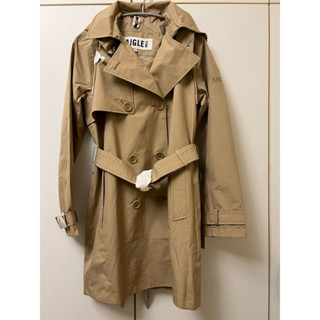 全新！Aigle 女 卡其 風衣 Gore-Tex