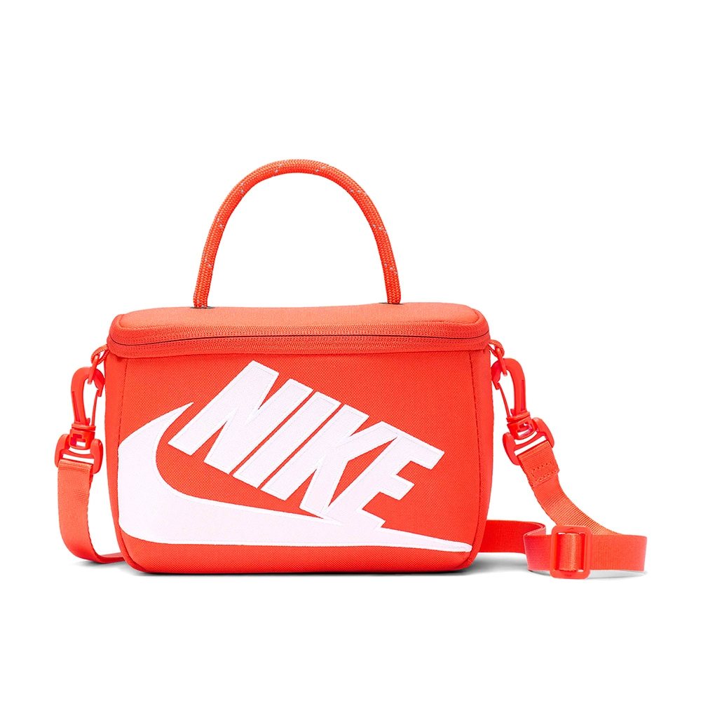 Nike 相機包 方包 迷你鞋盒 斜背包 Mini Shoebox  側背包   橘白 FN3059869