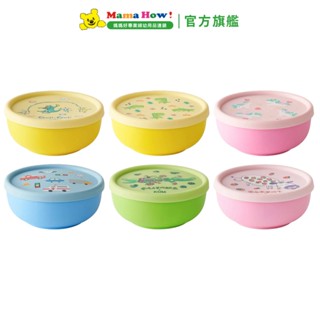 【KOM】格紋316不鏽鋼矽膠蓋隔熱碗13cm (附匙) 媽媽好婦幼用品連鎖