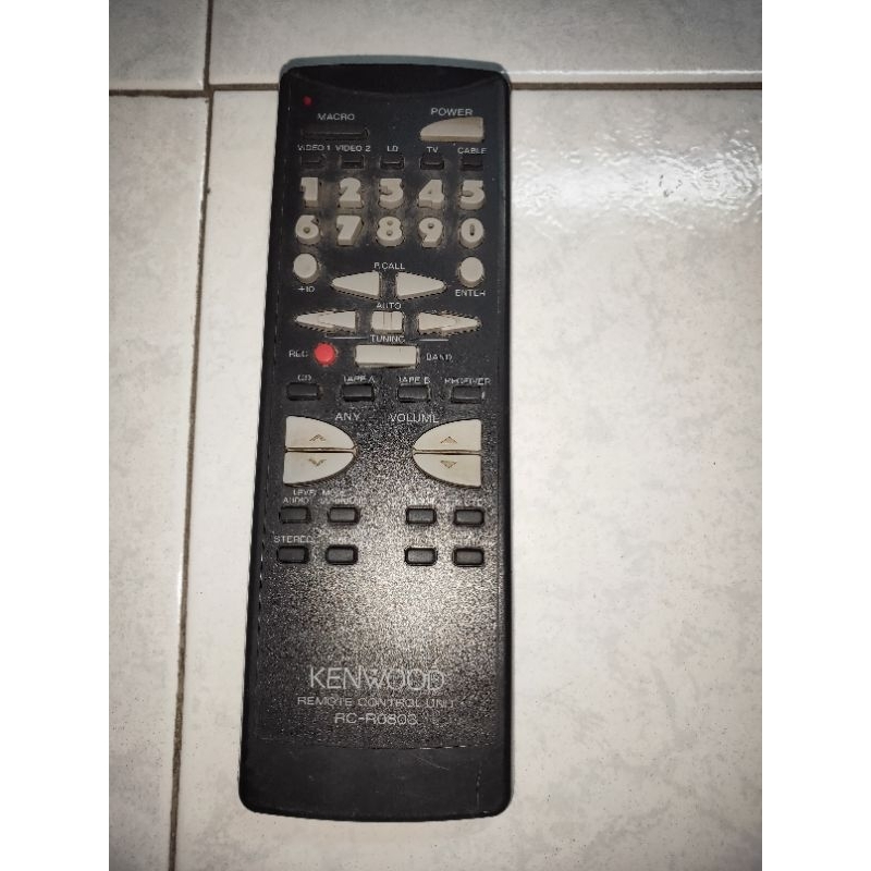 二手 KENWOOD 擴大機 遙控器 RC-R0803