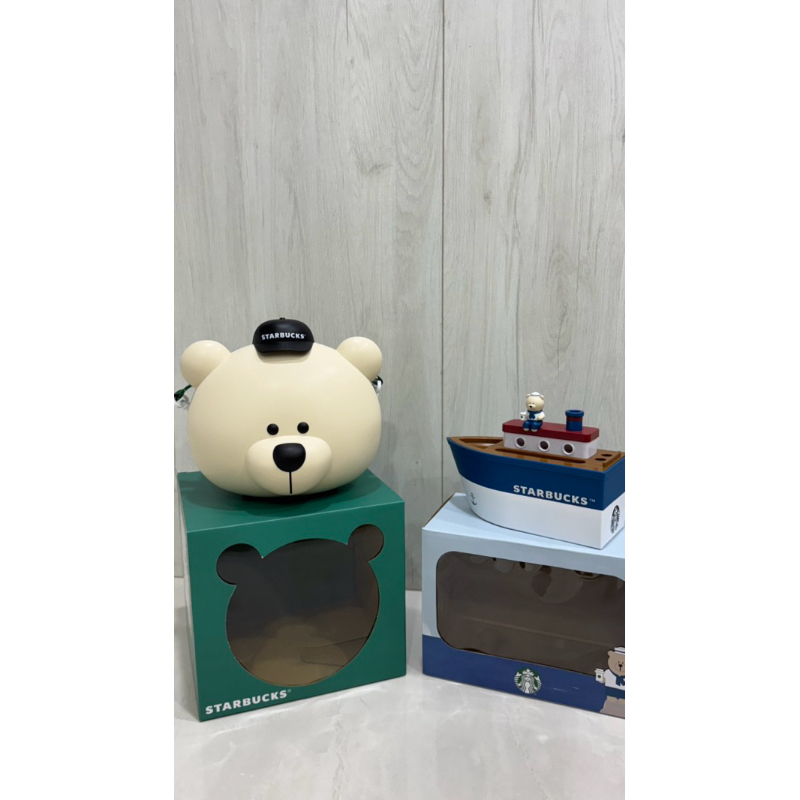 星巴克Bearista熊杯架&星巴克小熊造型收納船