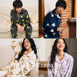 臺現 韓國代購 SPAO 絨毛睡衣 保暖睡衣 居家服 正版聯名 寬鬆睡衣 情侶款