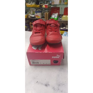 PUMA 幼童 舒適 柔軟 休閒運動鞋-紅色