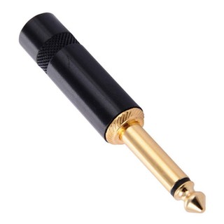 Neutrik副廠REAN NYS224BG TS單音黑色鍍金6.3mm Plug接頭【音響世界】