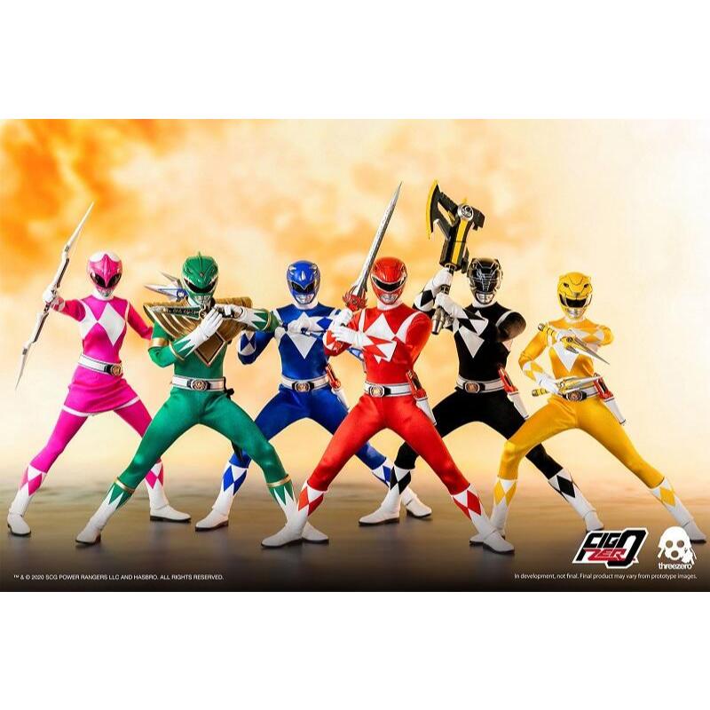 THREEZERO 3A 金剛戰士 恐龍戰隊 MMPR 紅衣戰士 黑衣戰士 藍衣戰士 黃衣戰士 粉紅戰士 綠衣戰士
