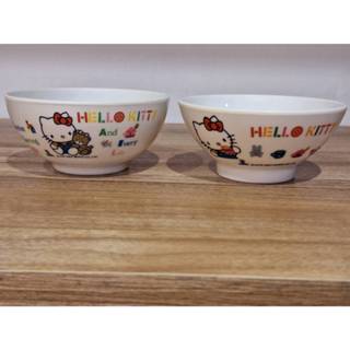 早期收藏 絕版 1989 SKATER Hello Kitty 三麗鷗 凱蒂貓 塑膠碗 2個合售 請看敘述