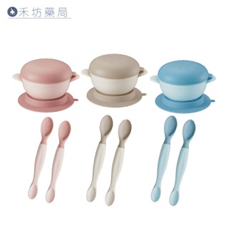 小獅王辛巴Simba 嬰兒餵食湯匙 副食品湯匙 軟質餵食湯匙 吸盤碗 美味漢堡吸盤碗 禾坊藥局親子館