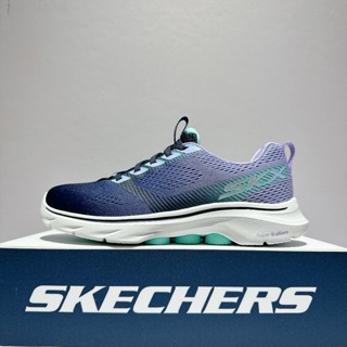 SKECHERS GO WALK 7 女鞋 藍紫漸變 健走鞋 免綁帶 休閒 輕量 瑜珈鞋墊 125251NVMT