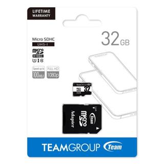 Team 十銓 32G 32GB 500X 80MB/s MicroSDHC UHS-I 高速記憶卡 終保