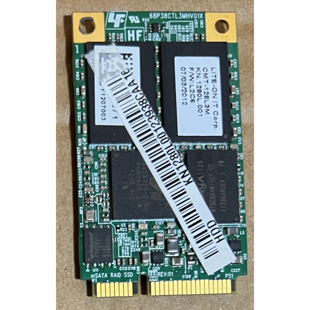 光寶 LITE-ON mSATA SSD 128G 拆機SSD