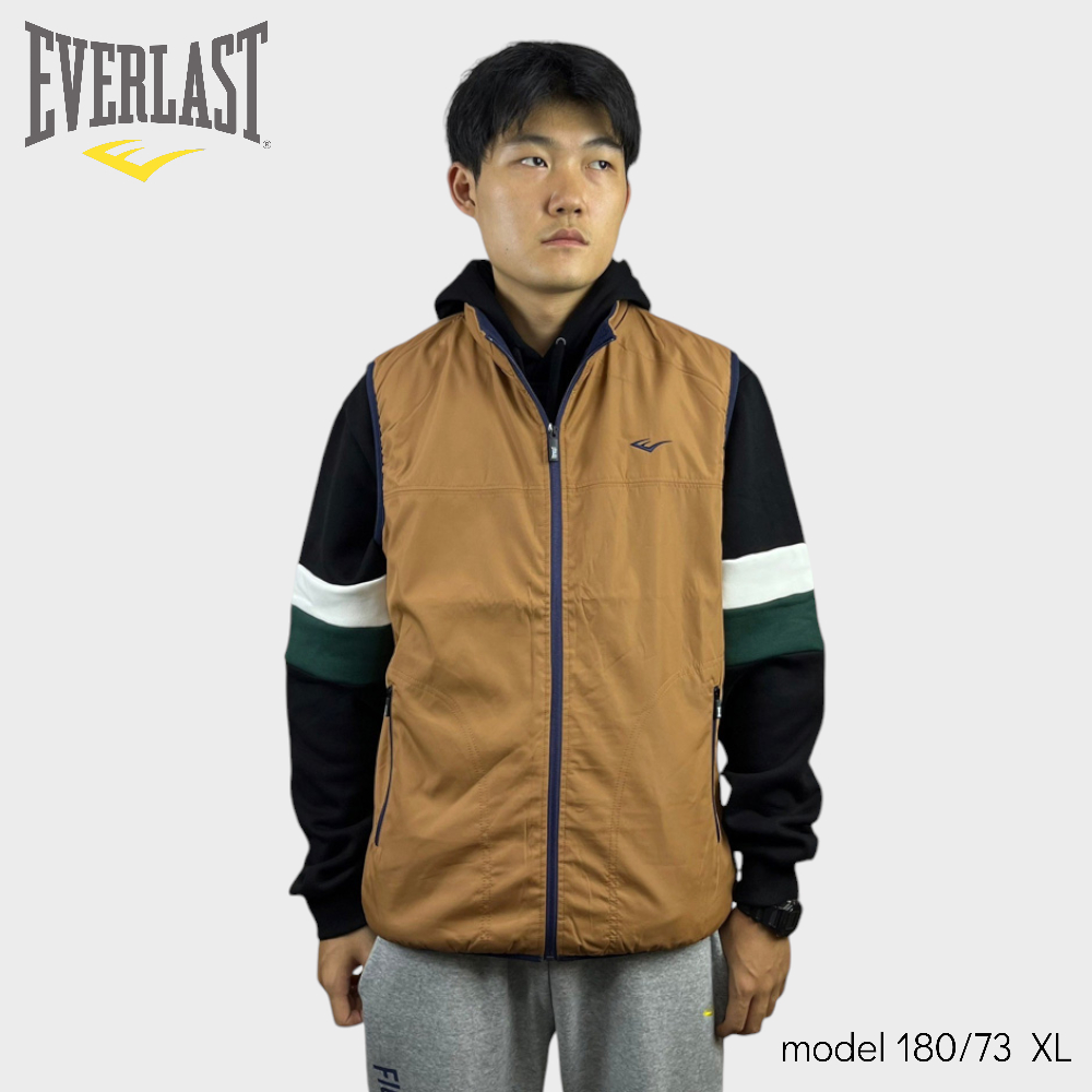 EVERLAST 背心 卡其藍 搖粒絨 保暖背心 男 4151148030