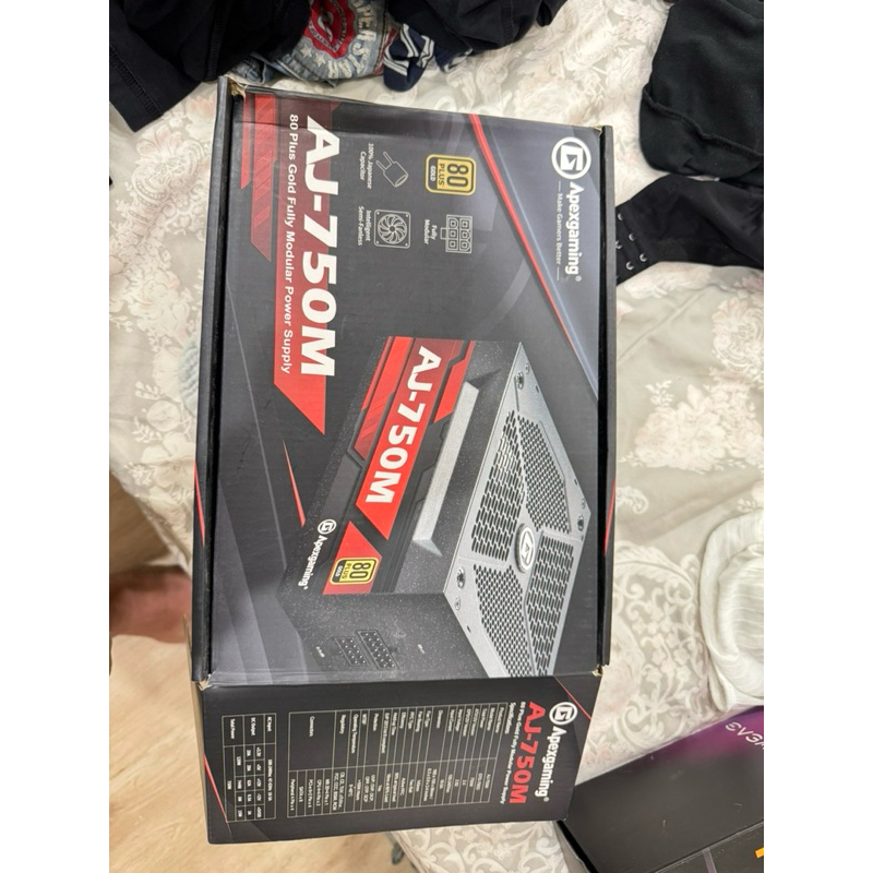 Apexgaming AJ-750M 電源供應器 二手有盒子 有線材 金牌 便宜