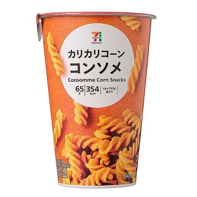 CMA日本代購 日本7-11 玉米酥脆捲餅 可樂果 法式清湯口味/起士口味 (紙筒包裝運送有凹損,不介意在下單)