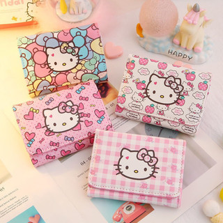 hello kitty卡通錢包 PU防水女士短款零錢包 小巧可愛錢夾小錢包 凱蒂貓長錢夾 女 學生錢包 女生短錢包