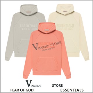Fear of God FOG ESSENTIALS 印花 植絨 LOGO 字母 長袖 帽T 帽踢 連帽 衣服 男女