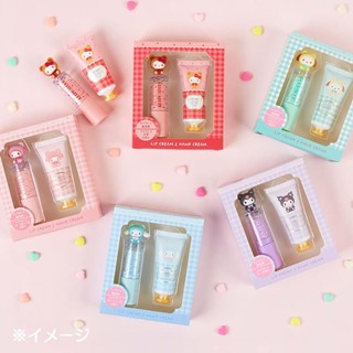 三麗鷗 禮盒組 造型護唇膏 護手霜 保濕 潤唇 凱蒂貓 美樂蒂 大耳狗 酷洛米 帕洽狗 日本正版 該該貝比