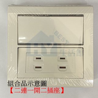 國際牌 星光系列 二連式 組合 一開雙插 2開三插座 3開雙插 四接地插座 六插座 二聯組合 星光 大面板 開關附蓋板
