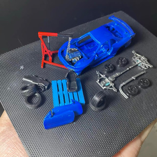 1/64 1:64GTRr34改裝場景RB26發動機汽車改裝場景修車場景 場景