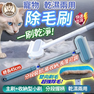 寵物除毛刷【24H快速出貨🚚】寵物除毛神器 乾濕兩用刷 可伸縮除毛刷 雙向除毛刷 寵物黏毛器 地毯沙發除毛刷 靜電除毛刷