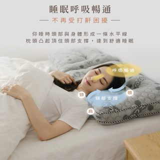 正貨!臺灣製天絲石墨烯止鼾枕(單入)（枕頭/釋壓慢回彈/止鼾枕/人體工學/肩頸紓壓）