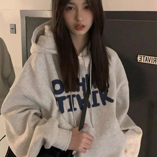 臺灣出貨 女生衣服 帽T連帽衛衣美式 大學T男女生同款韓版大呎碼 oversize 刷毛 長袖上衣M1263A