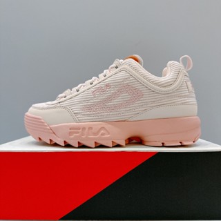 FILA Disruptor Knit V2 女鞋 粉色 拼接 厚底 增高 復古 老爹鞋 休閒鞋 4-C638Y-650