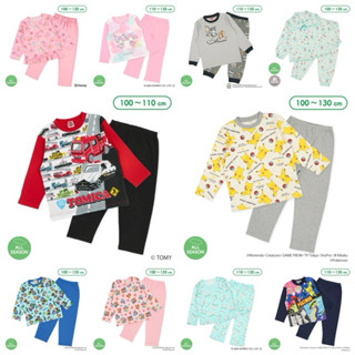 🇯🇵日本代購🍀西松屋║預購商品║薄款長袖套裝(100-150cm)║男孩套裝║女孩睡衣║寶可夢║皮卡丘║大耳狗║美樂蒂