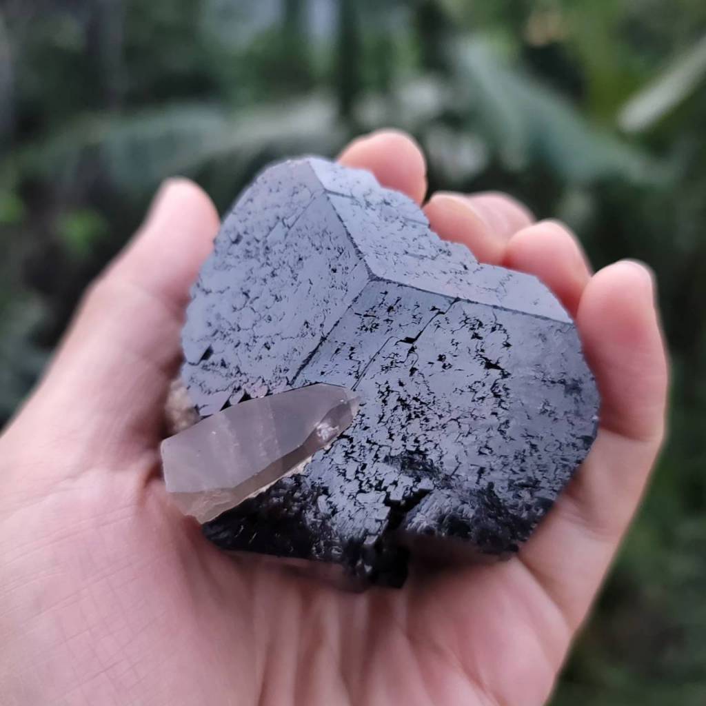 納米比亞 Namibia 融蝕 電氣石 黑碧璽 Black Tourmaline 碧璽 煙晶