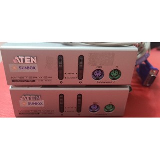 ATEN CS-82A 2 port PS/2 VGA KVM 一對二電子式電腦切換器