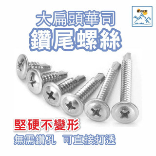 現貨 華司鑽尾螺絲 大扁頭華司鑽尾螺絲 螺絲 鑽尾螺絲