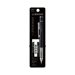 (限定)蜻蜓Tombow MONO GRAYSCALE 自動鉛筆+橡皮擦-黑 墊腳石購物網