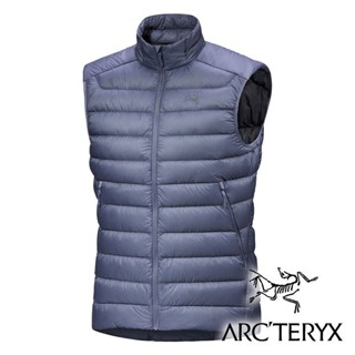 【Arc'teryx 始祖鳥】『雲層藍』X007455 男Cerium羽絨立領背心(鵝絨FP850) 戶外 露營 登山