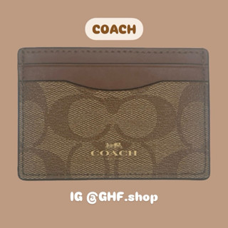 瑕疵出清 美國 Coach outlet 卡夾 燙金經典Logo 名片 證件 信用卡 F63279