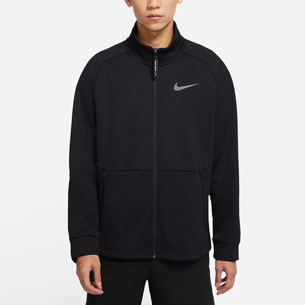 【NIKE】M NK THRMA SPHR LS FZ TOP 黑色 男款 運動外套 薄外套 拉鍊 DM5941-010