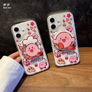 卡通 可愛 卡比 星之卡比 磁吸支架 Magsafe磁吸殼 適用iPhone 16 15 14 13 12 11 手機殼