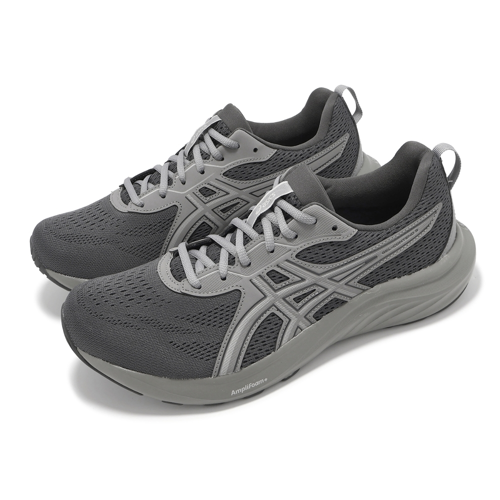 ASICS GEL-CONTEND 9 男 慢跑鞋 4E 超寬楦 1011C001-021 灰深灰【S.E運動】